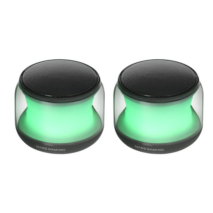 Mars Gaming MS-AURA Altavoces Bluetooth RGB 15W Negro Mars Gaming MS-AURA Altavoces Bluetooth RGB 15W Negro
